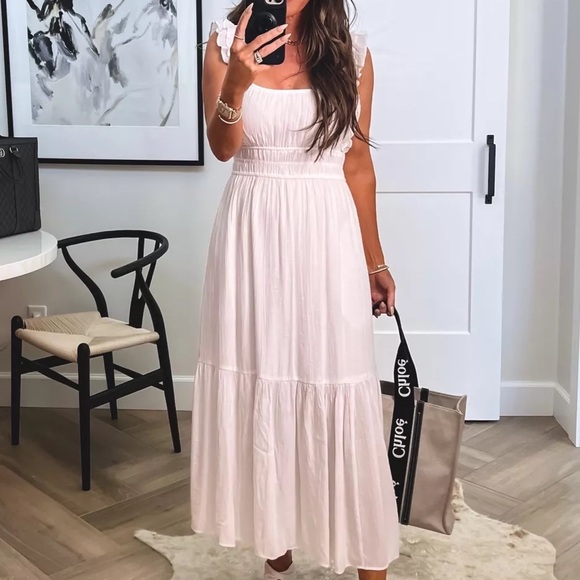 Ruffle Textured Maxi Dress - Picture 3 of 10